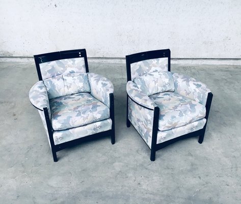 Galaxy Peggy Low Armchairs Set by Umberto Asnago for Giorgetti, Italy, 1990s, Set of 2-RQV-937566