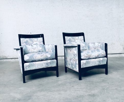 Galaxy Peggy Low Armchairs Set by Umberto Asnago for Giorgetti, Italy, 1990s, Set of 2-RQV-937566