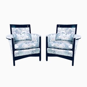 Galaxy Peggy Low Armchairs Set by Umberto Asnago for Giorgetti, Italy, 1990s, Set of 2-RQV-937566