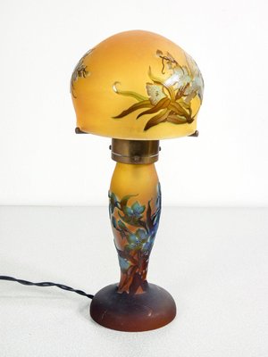 Galle Style Table Lamp in Glass and Metal-OJE-2026427