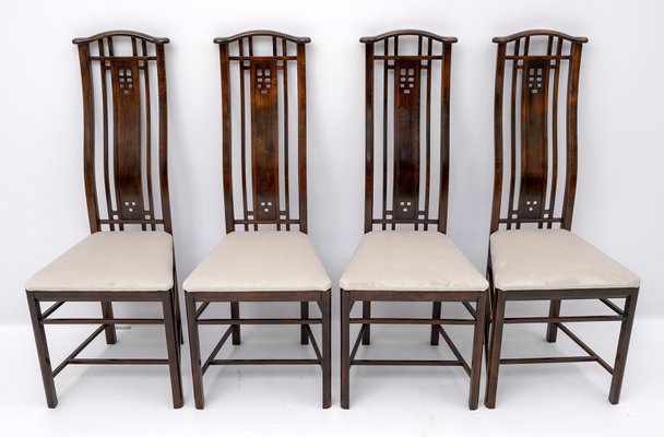 Gallery Chairs from Giorgetti, Italy, 1980s, Set of 4-FER-960884