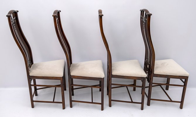 Gallery Chairs from Giorgetti, Italy, 1980s, Set of 4-FER-960884