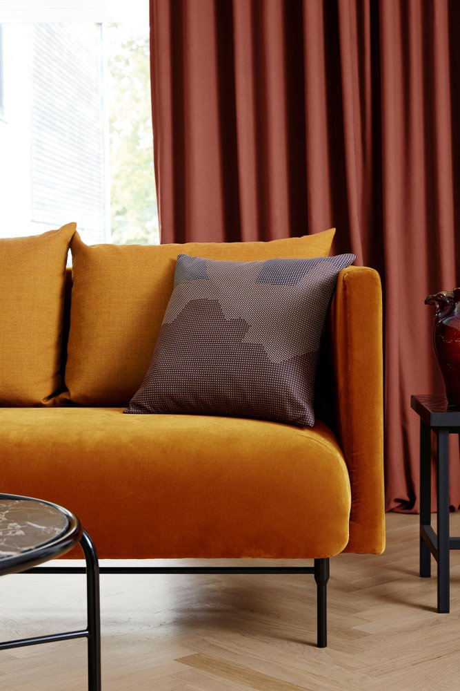 Galore Cushion Square in Amber by Warm Nordic