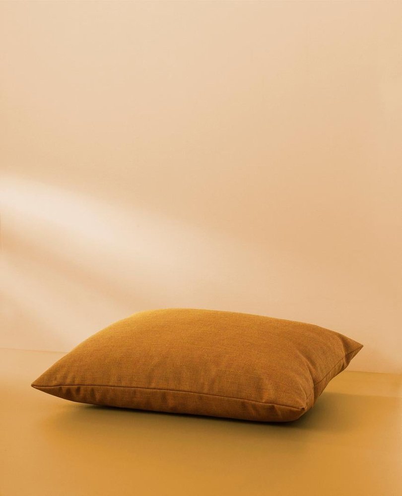 Galore Cushion Square in Dark Ochre by Warm Nordic