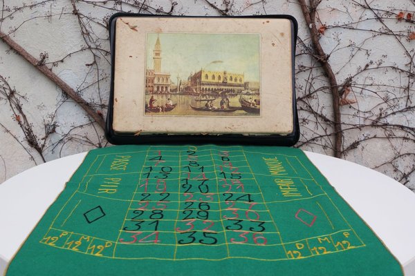 Game Box with Roulette Depicting the City of Venice, 1960s-KNM-891393