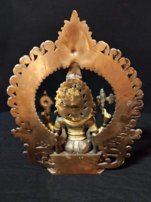 Ganesha Sculpture in Gilded Bronze, 1920s-IBO-1450762