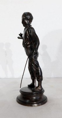 Garçon à la toupie, Late 19th Century, Bronze Sculpture-RVK-1137305