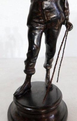 Garçon à la toupie, Late 19th Century, Bronze Sculpture-RVK-1137305