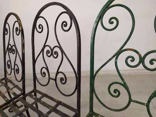 Garden Chairs in Wrought Iron, 1930s, Set of 4-EAD-1719293