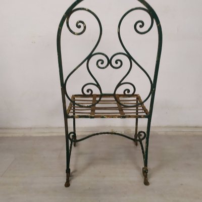 Garden Chairs in Wrought Iron, 1930s, Set of 4-EAD-1719293