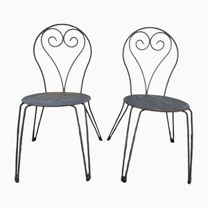 Garden Chairs in Wrought Iron, Set of 2-SDV-1335298