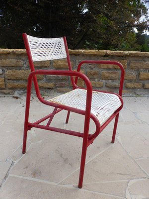 Garden Chairs & Table by Matégot, Set of 5-WSV-605210