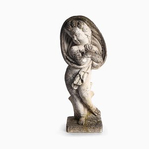 Garden Cupid Sculpture-NQ-625176