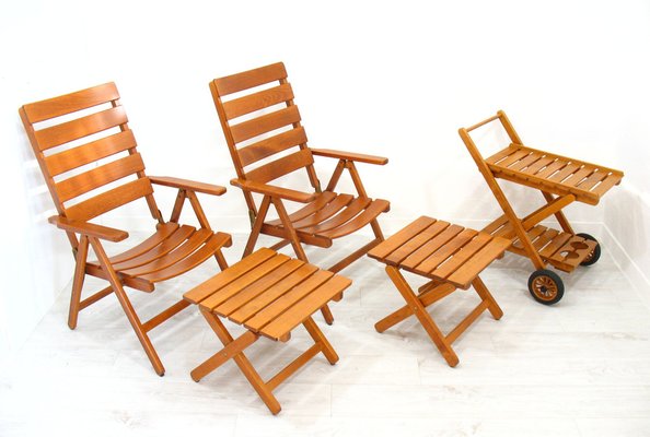 Garden Furniture Set from Herlag-Belair, 1980s, Set of 5-WVA-1135279