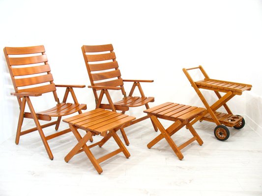 Garden Furniture Set from Herlag-Belair, 1980s, Set of 5-WVA-1135279