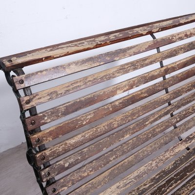 Garden Park Bench in Wood and Cast Iron, 2000s-XSG-2042906