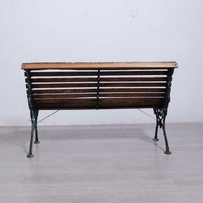 Garden Park Bench in Wood and Cast Iron, 2000s-XSG-2042906