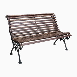 Garden Park Bench in Wood and Cast Iron, 2000s-XSG-2042906