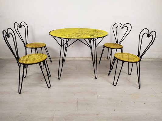 Garden Set by Mathieu Matégot, 1950s, Set of 5-EAD-1816196