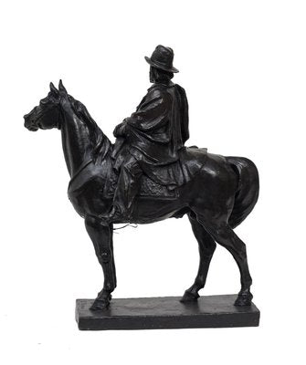 Garibaldi Riding a Horse - Original Bronze Sculpture by Carlo Rivalta Early 1900-ZCI-756536