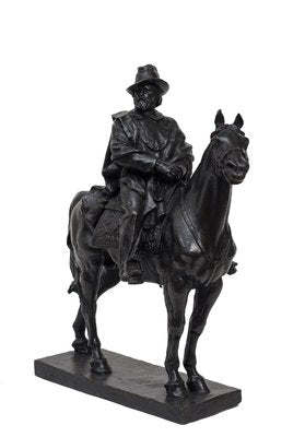 Garibaldi Riding a Horse - Original Bronze Sculpture by Carlo Rivalta Early 1900-ZCI-756536