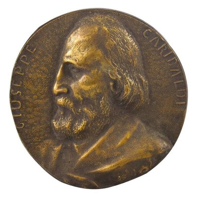 Garibaldi's Bronze Portrait by Italian Manufacture, 19th Century-ZCI-789000