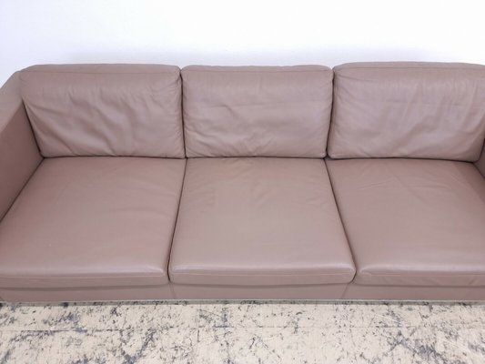 Garnitur Sofa and Armchairs in Leather by Norman Foster for Walter Knoll, 1990s, Set of 3-BVM-1424428