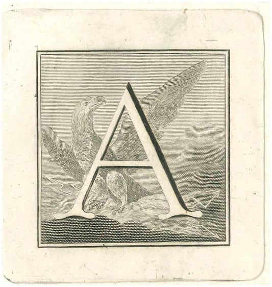 Gaspar Van Wittel (Vanvitelli), Antiquities of Herculaneum Letter A, Etching, 18th Century