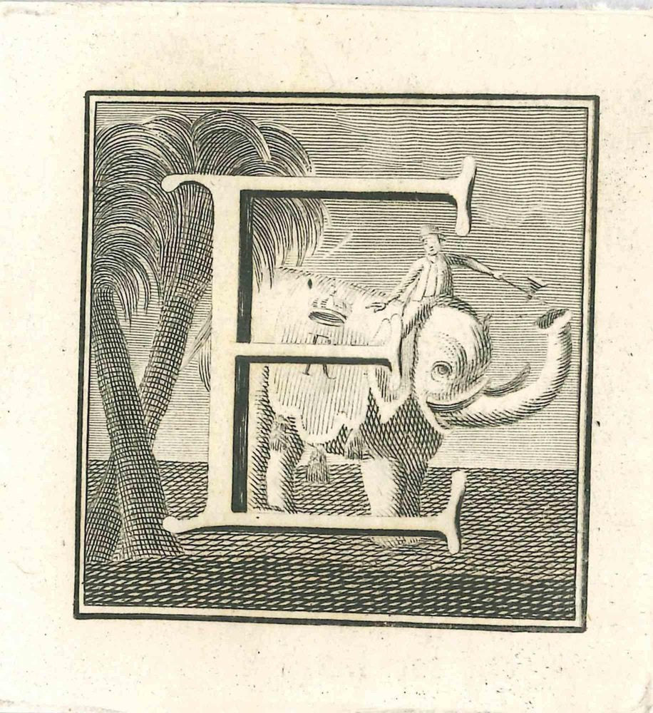 Gaspar Van Wittel (Vanvitelli), Antiquities of Herculaneum Letter E, Etching, 18th Century