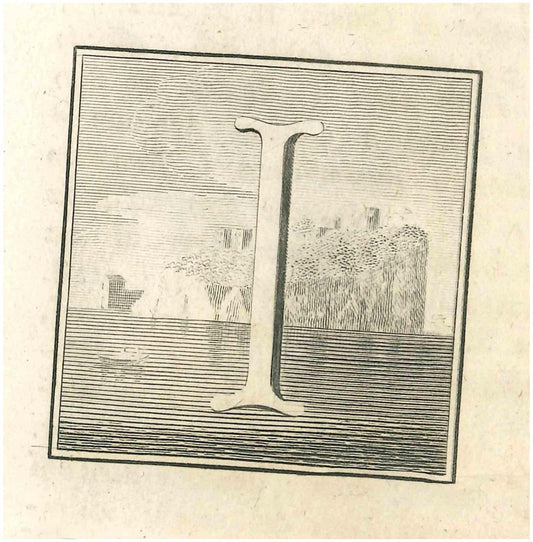 Gaspar Van Wittel (Vanvitelli), Antiquities of Herculaneum Letter I, Etching, 18th Century