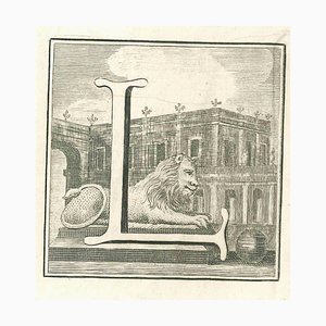 Gaspar Van Wittel (Vanvitelli), Antiquities of Herculaneum Letter L, Etching, 18th Century-ZCI-1759191