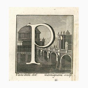 Gaspar Van Wittel (Vanvitelli), Antiquities of Herculaneum Letter P, Etching, 18th Century-ZCI-1759263