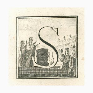 Gaspar Van Wittel (Vanvitelli), Antiquities of Herculaneum Letter S, Etching, 18th Century-ZCI-1759265