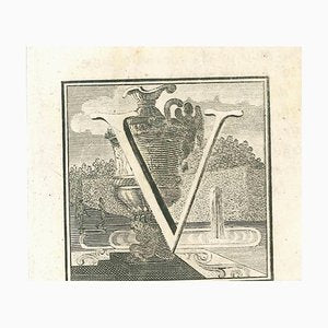 Gaspar Van Wittel (Vanvitelli), Antiquities of Herculaneum Letter V, Etching, 18th Century-ZCI-1759272