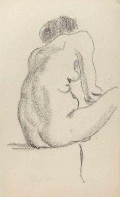 Gaspard Maillol, The Posing Nude, Drawing, Early 20th Century-ZCI-1781676