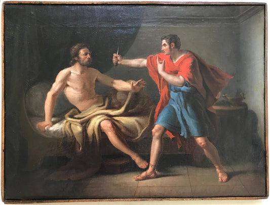 Gaspare Landi, Muzio Scevola and Porsenna, Oil on Canvas, Late 1700s