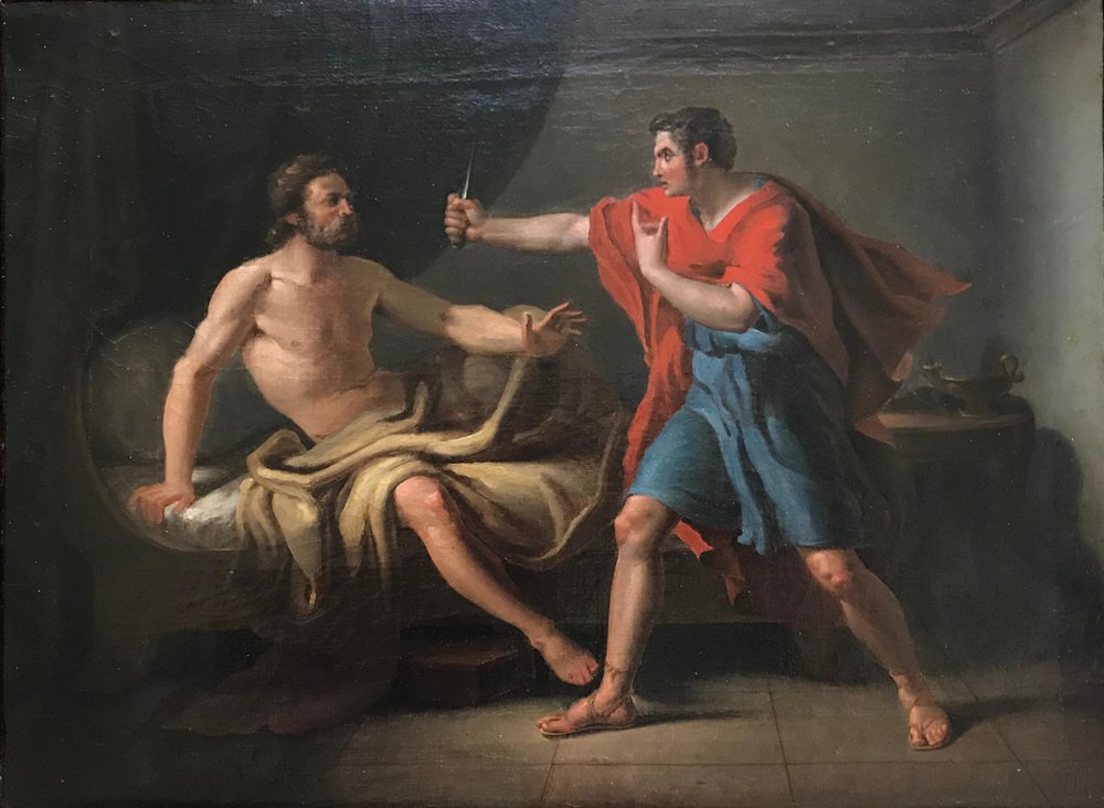 Gaspare Landi, Muzio Scevola and Porsenna, Oil on Canvas, Late 1700s