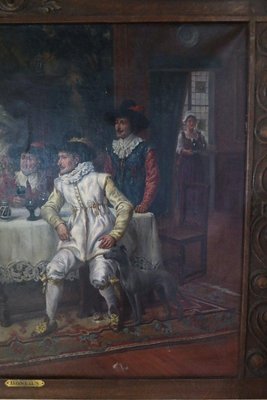 Gaston Bonfils, Scène d'Intérieur, 19th-Century, Oil on Canvas, Framed-WSV-1367309