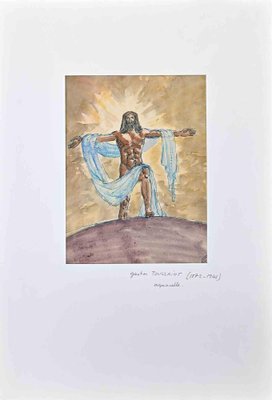 Gaston Touissant, Jesus Christ, Original Drawing, Early 20th-Century-ZCI-1362692