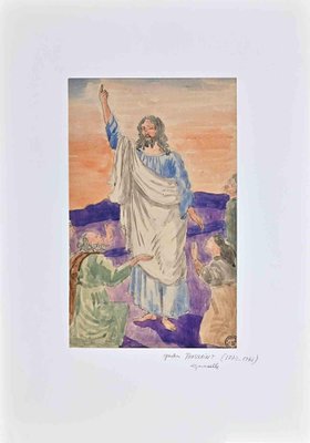 Gaston Touissant, The Redeemer, Original Drawing, Early 20th-Century-ZCI-1362681