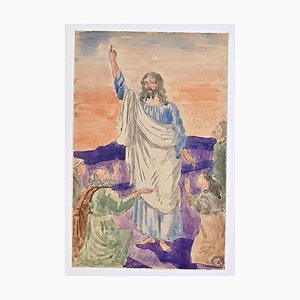 Gaston Touissant, The Redeemer, Original Drawing, Early 20th-Century-ZCI-1362681