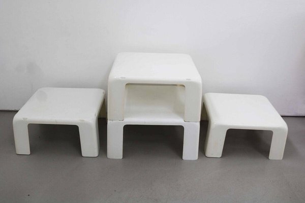 Gatti Side Tables by Mario Bellini for C&B Italia, 1960s, Set of 4-FJP-1771599