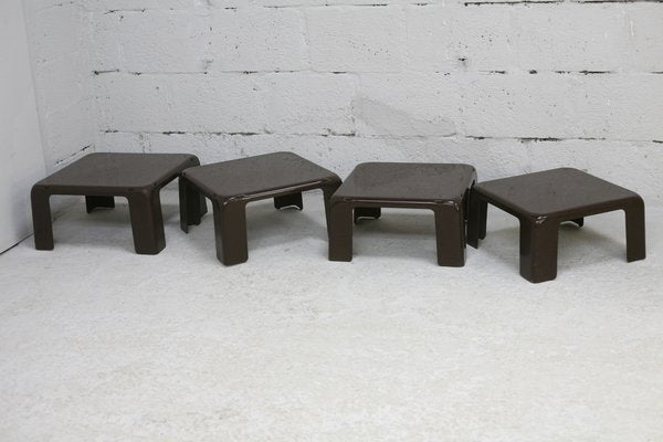 Gatti Side Tables by Mario Bellini for for C&B Italia, 1970s, Set of 4-MAO-1329076