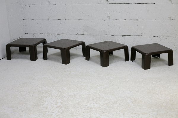 Gatti Side Tables by Mario Bellini for for C&B Italia, 1970s, Set of 4-MAO-1329076