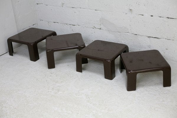 Gatti Side Tables by Mario Bellini for for C&B Italia, 1970s, Set of 4-MAO-1329076