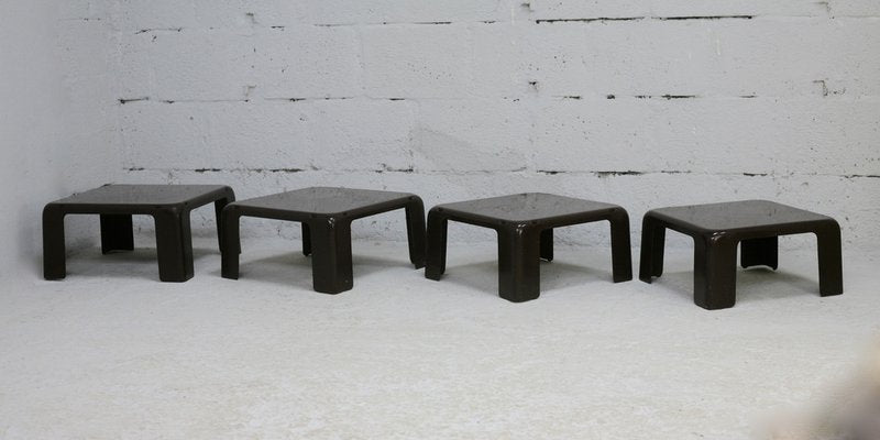 Gatti Side Tables by Mario Bellini for for C&B Italia, 1970s, Set of 4-MAO-1329076