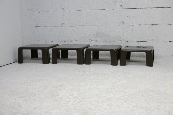 Gatti Side Tables by Mario Bellini for for C&B Italia, 1970s, Set of 4-MAO-1329076