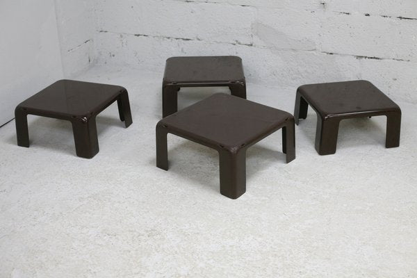 Gatti Side Tables by Mario Bellini for for C&B Italia, 1970s, Set of 4-MAO-1329076