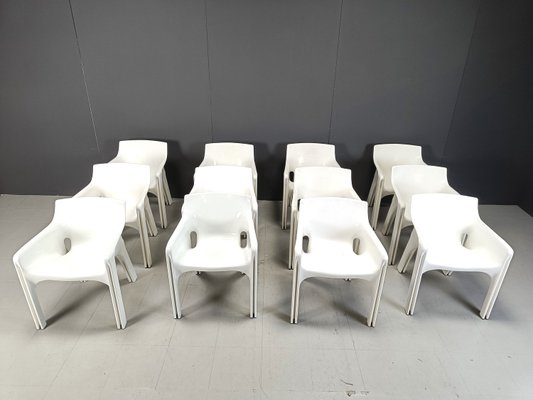 Gaudi Dining Chairs by Vico Magistretti for Artemide, 1970s, Set of 12-IRH-2027669