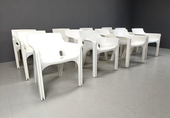 Gaudi Dining Chairs by Vico Magistretti for Artemide, 1970s, Set of 12-IRH-2027669